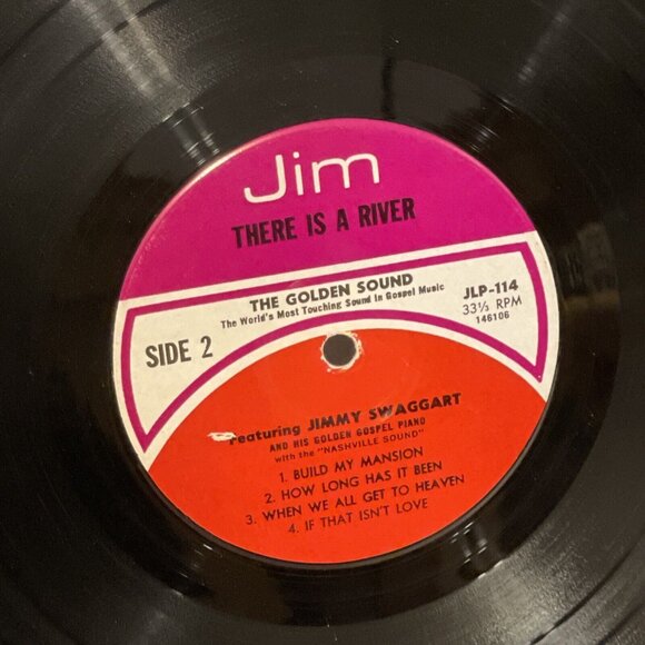 Jimmy Swaggart There Is A River (Vinyl, 1972) Jim Records JLP-114 VG LP Record - Picture 9 of 9